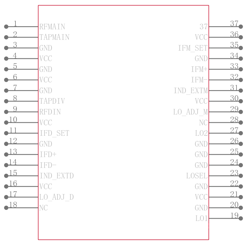 MAX19994AETX+引脚图