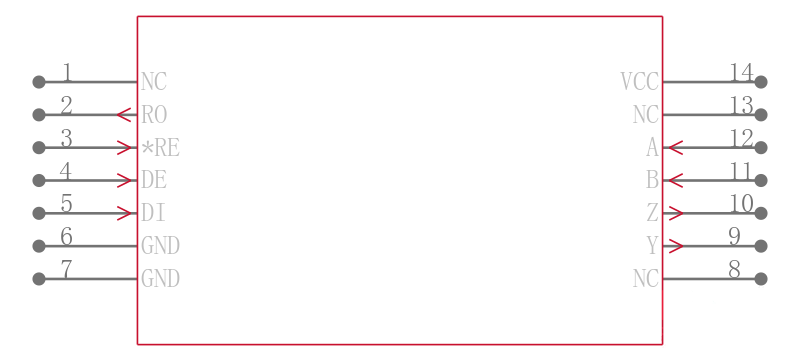 MAX3080ECSD+T引脚图