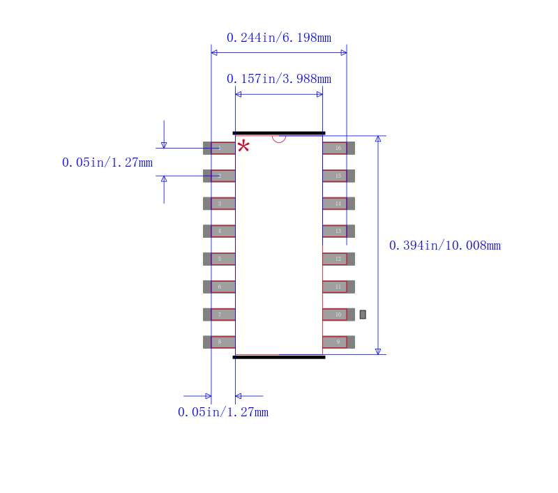PI3B3257WE封装图