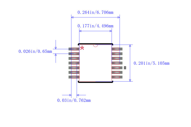 PI3C3125LE封装图