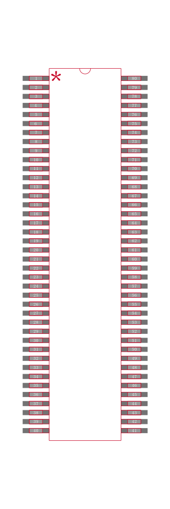 PI3B34X245BE封装焊盘图