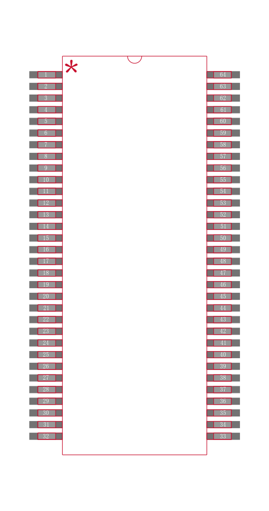 SN74SSTL16847DGGR封装焊盘图