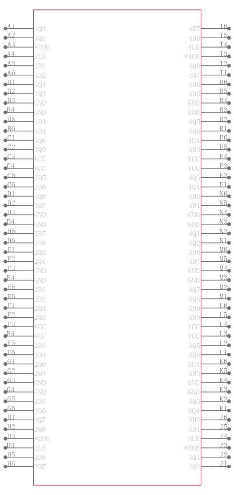 SN74LVCH32373AZKER引脚图