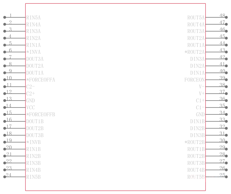 SN65C23243DGGRE4引脚图