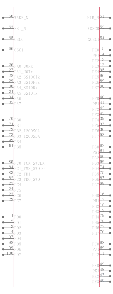 TM4C123BE6PZI7R引脚图