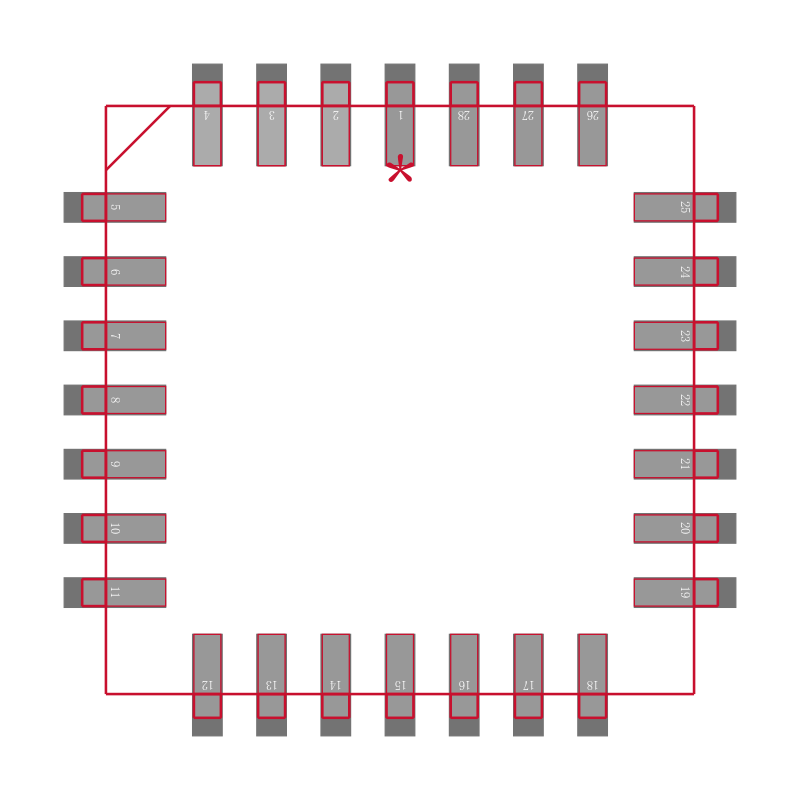 CY7B9334-270JC封装焊盘图