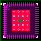 CY7C68013A-56LTXC封装焊盘图