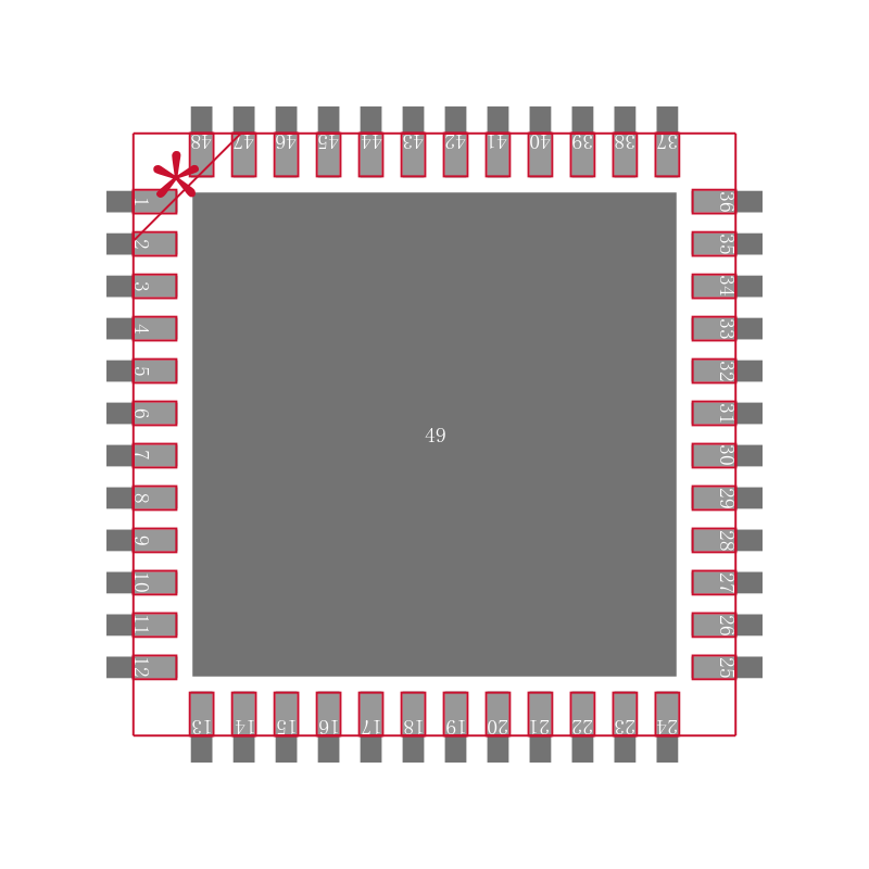 CY8C20066A-24LTXI封装焊盘图