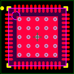 CY8C27643-24LTXI封装焊盘图