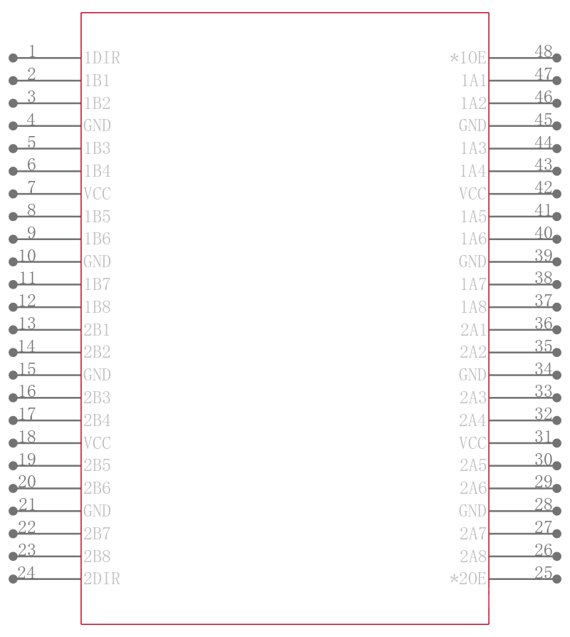 CY74FCT16245CTPVC引脚图