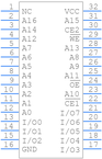 CY7C109D-10VXI引脚图