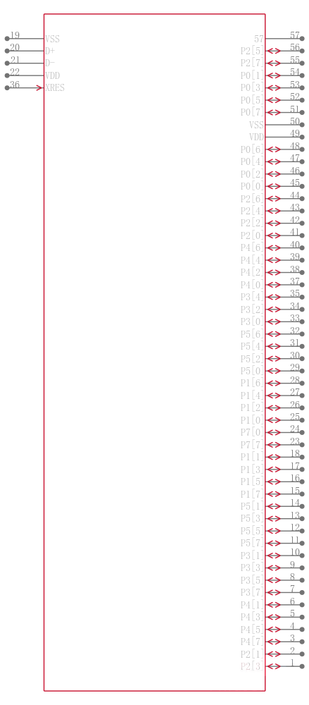 CY8C24894-24LTXIT引脚图