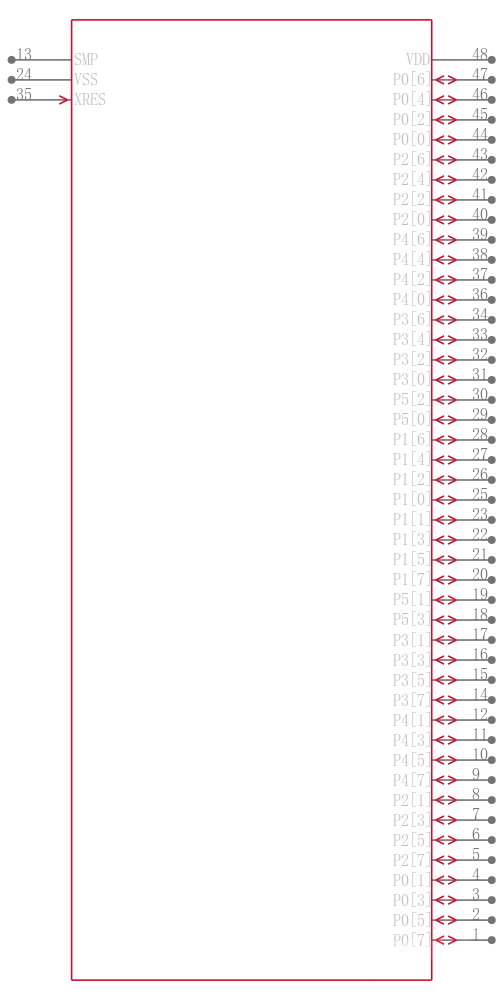 CY8C27643-24PVXIT引脚图