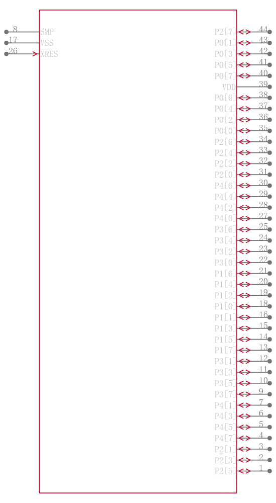 CY8C28513-24AXI引脚图