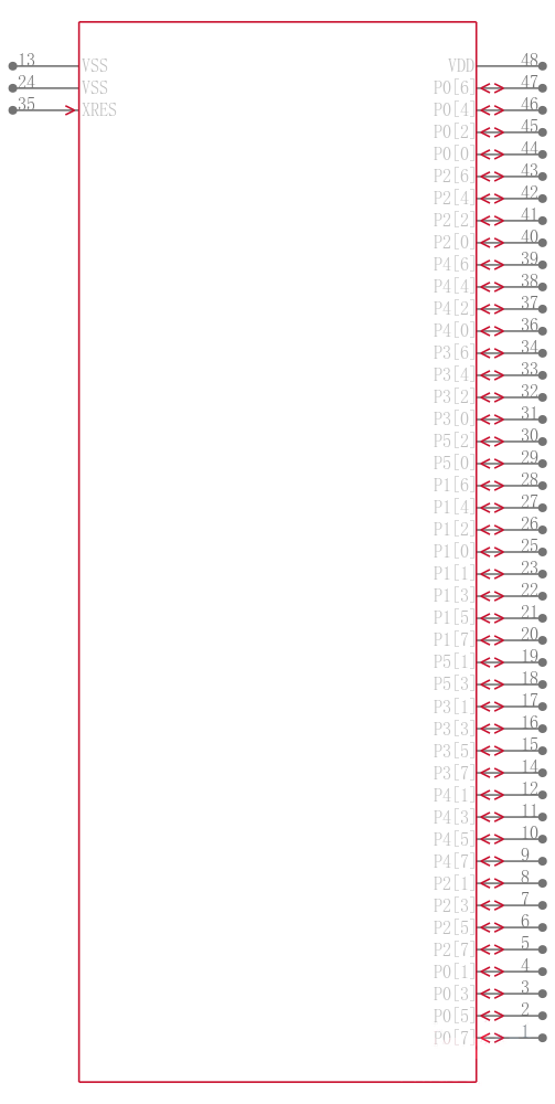 CY8C29666-24PVXAT引脚图