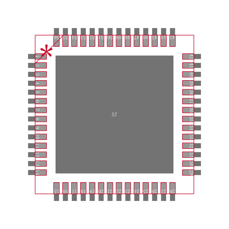 78M6631-IM/F封装焊盘图