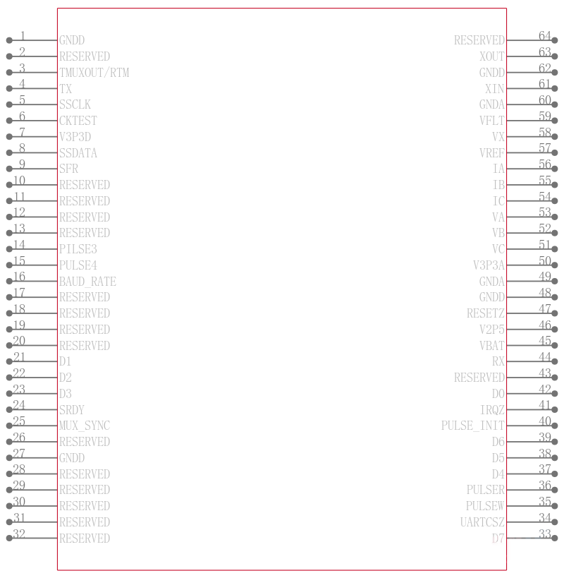 71M6521DE-IGT/F引脚图