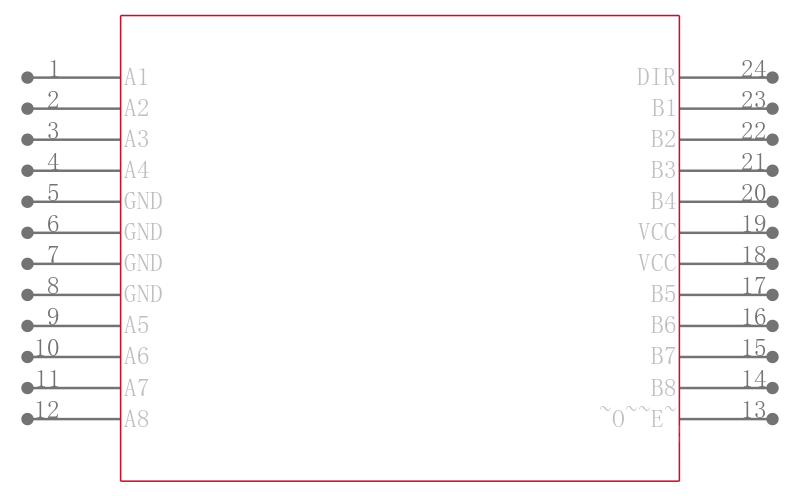 74AC11245DWG4引脚图