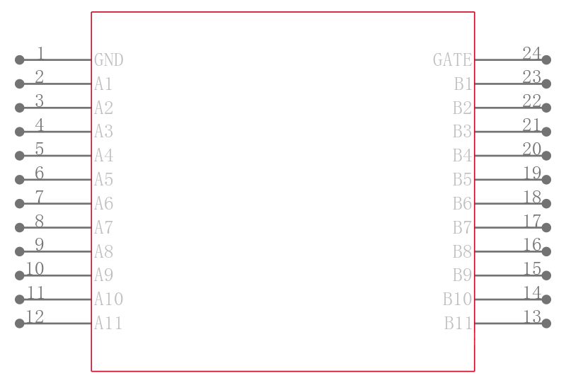 74CBTD3384CDGVRE4引脚图