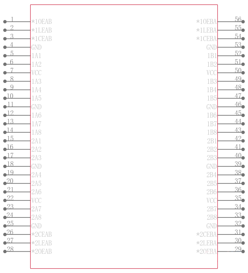 74FCT16543ATPACTG4引脚图
