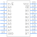74LCX245MTC引脚图