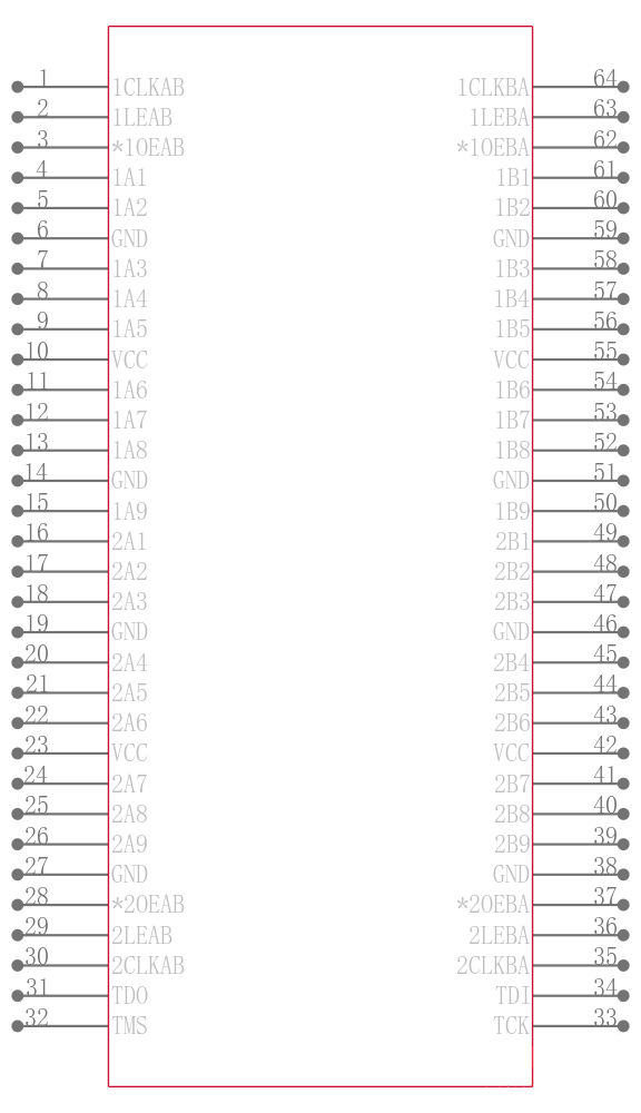 74LVTH18512DGGRE4引脚图