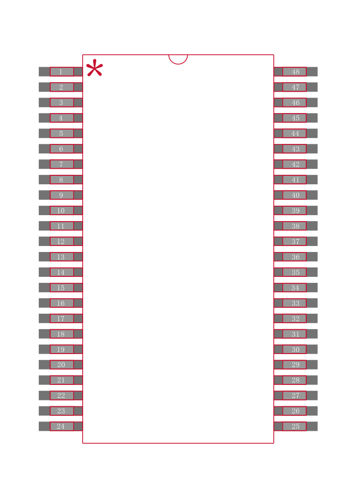 74ALVC16244ADGGRE4封装焊盘图