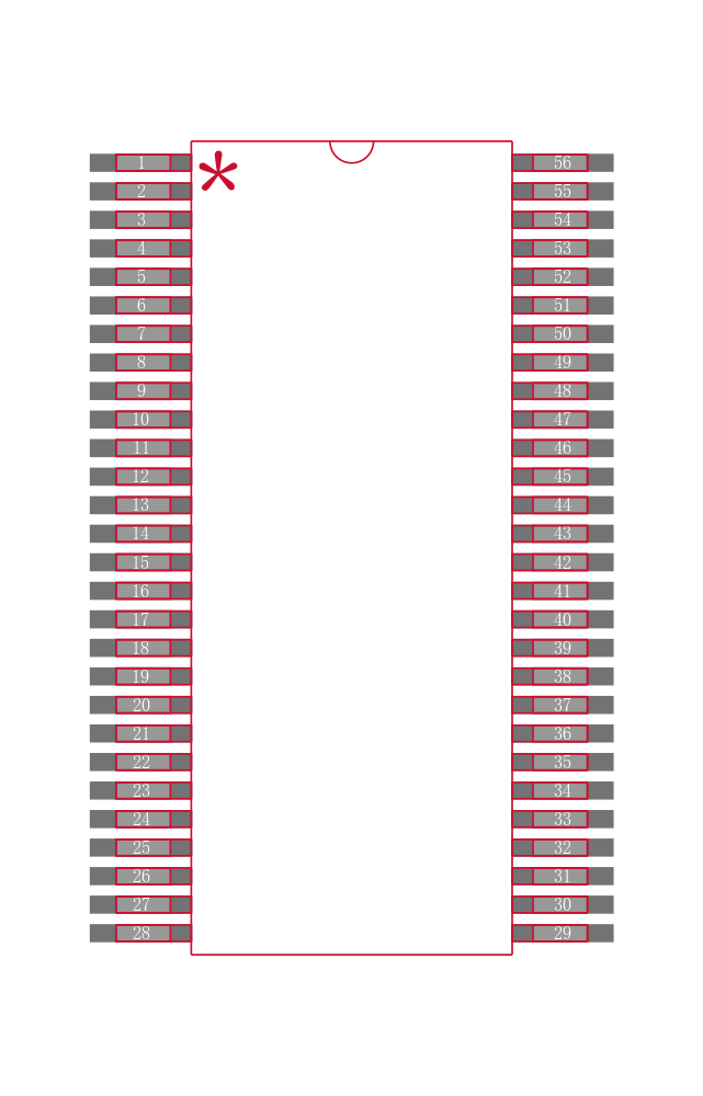 74CBTH16211DGVRG4封装焊盘图