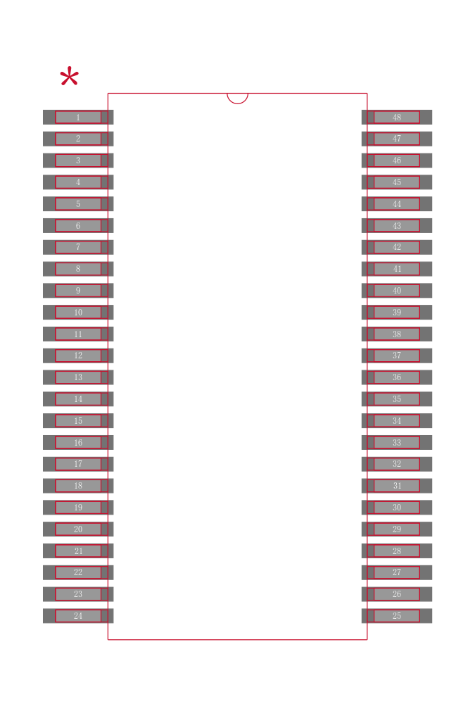 74FCT16245CTPVCTG4封装焊盘图