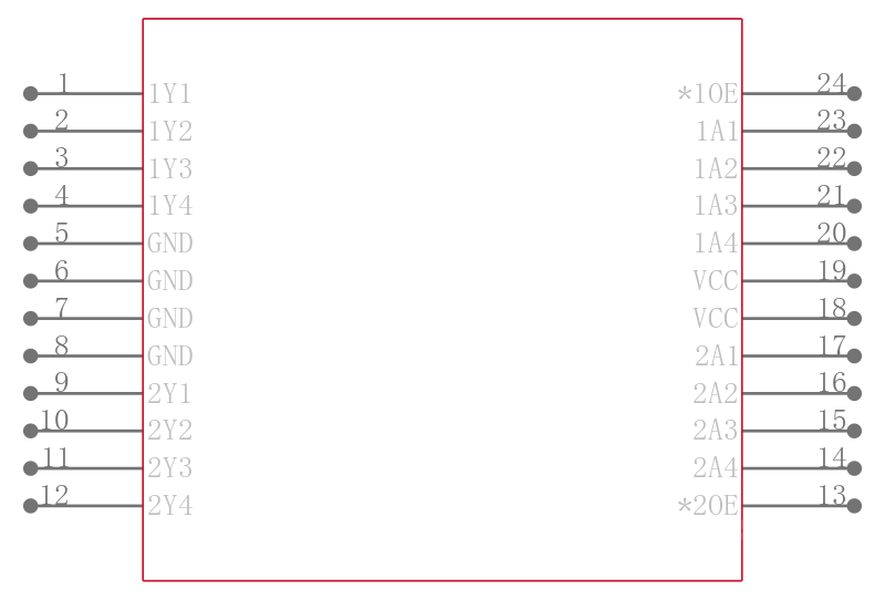 74AC11244NSRG4引脚图