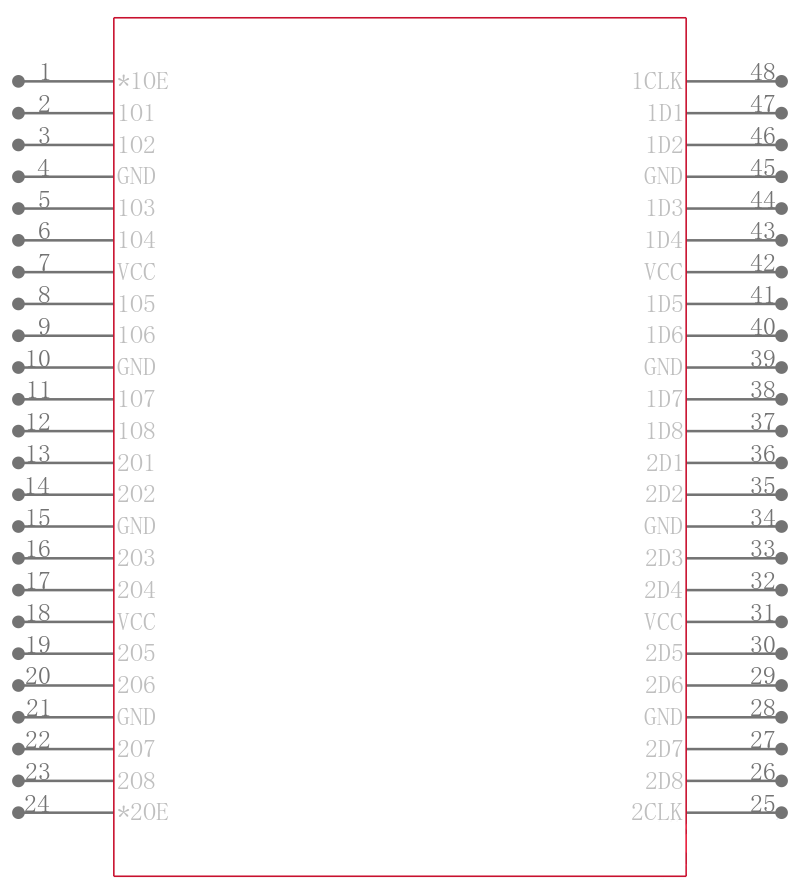 74FCT162374CTPVCT引脚图