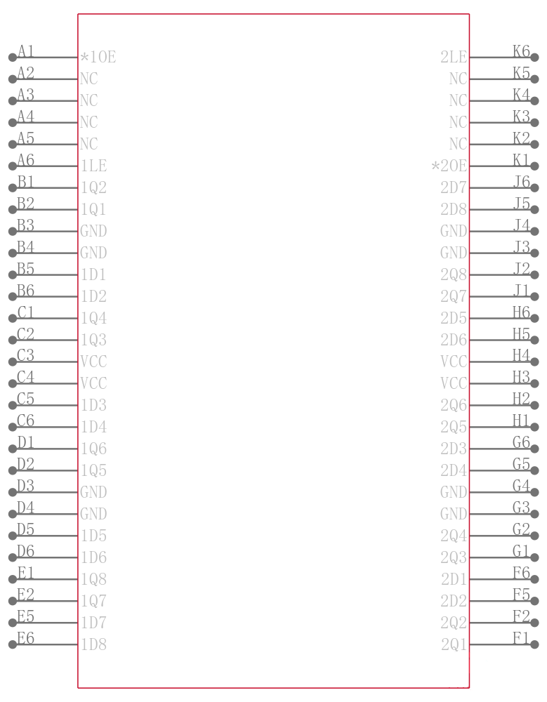 74LVTH162373ZQLR引脚图