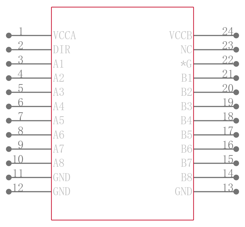 74LVX3245TTR引脚图