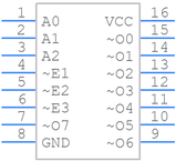 74VHC138MTCX引脚图
