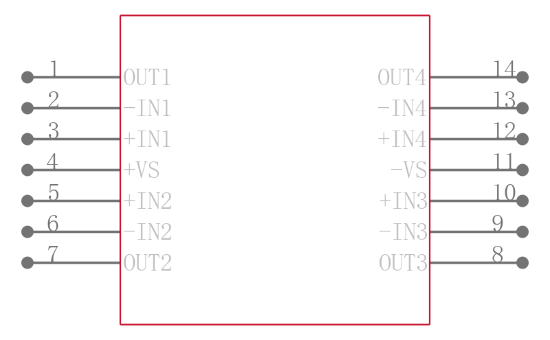 CLC4007ITP14MTR引脚图