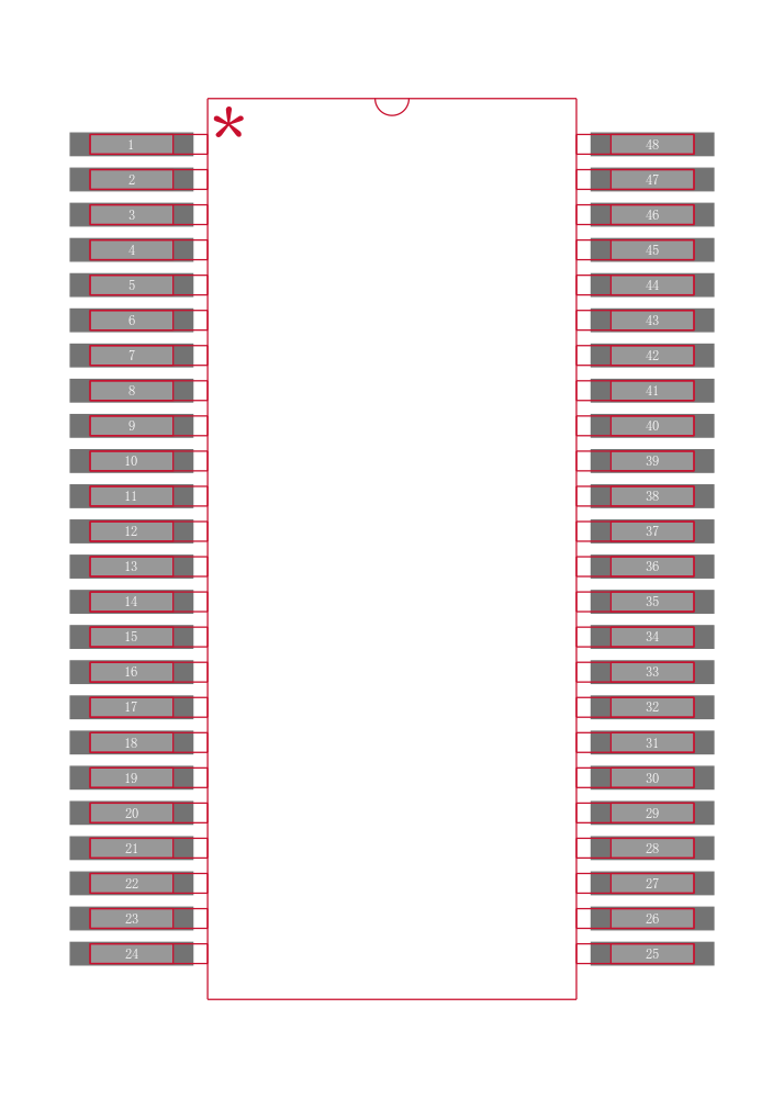 74AC16620DL封装焊盘图