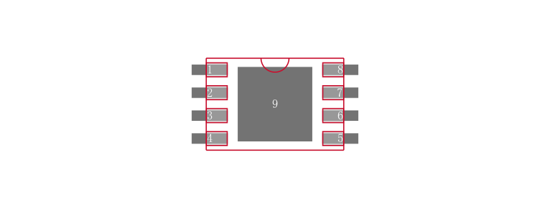 93C46BT-E/MNY封装焊盘图