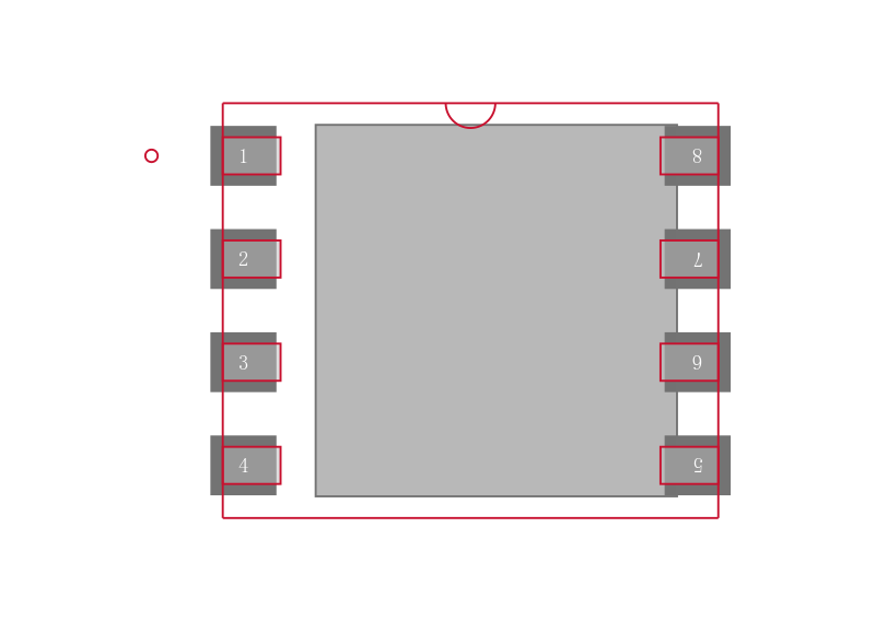 CSD16322Q5封装焊盘图