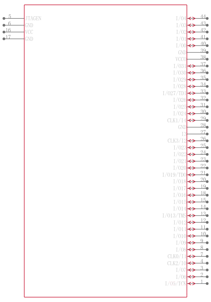 CY37064P44-154AC引脚图