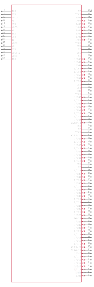 CY37064VP100-100AXC引脚图