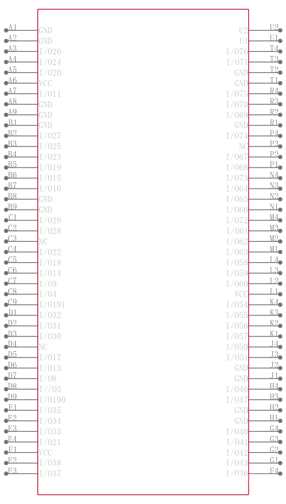 CY37256VP256-66BBI引脚图