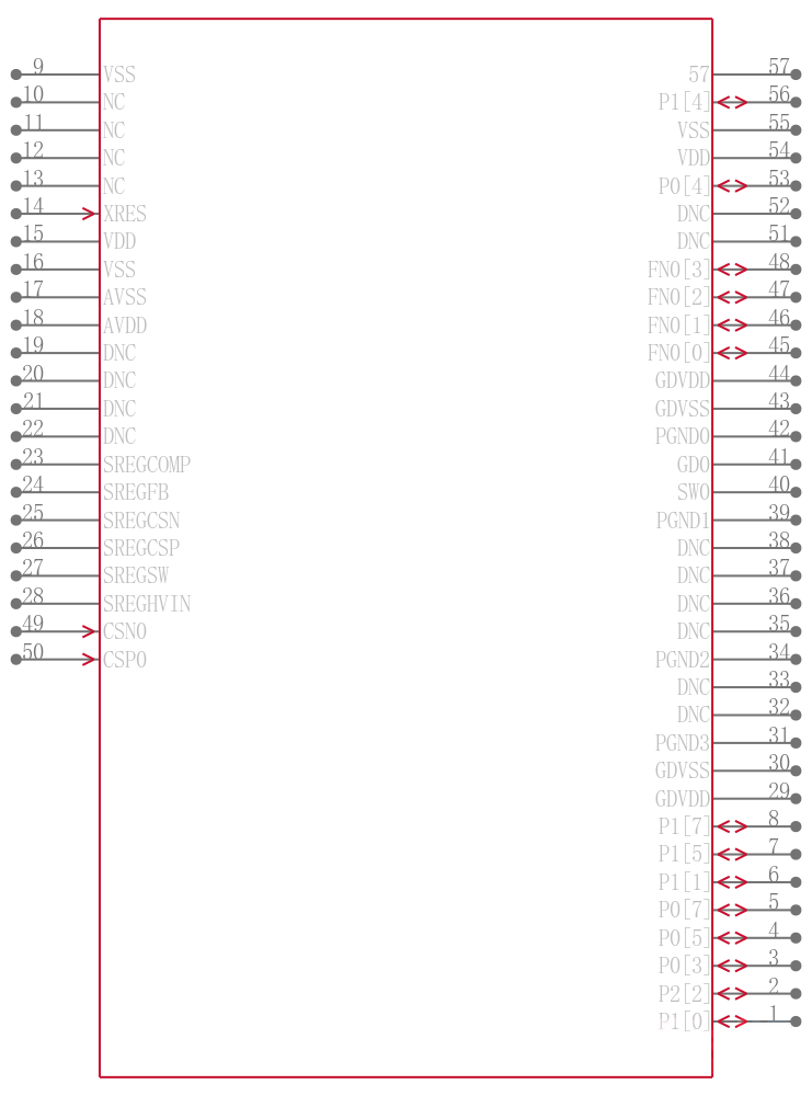 CY8CLED01D01-56LTXQ引脚图