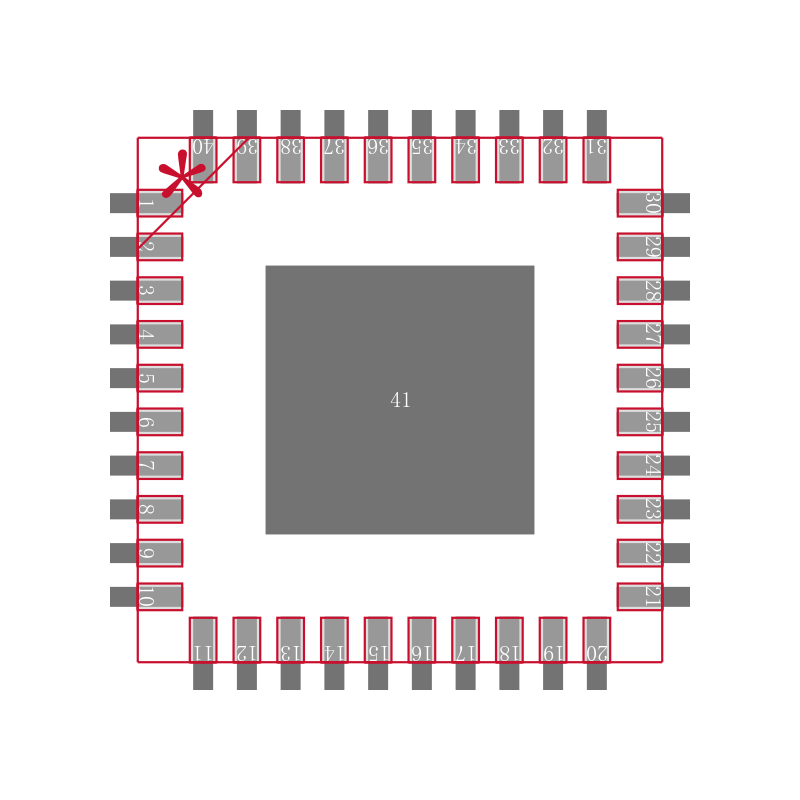 AD9551BCPZ-REEL7封装焊盘图