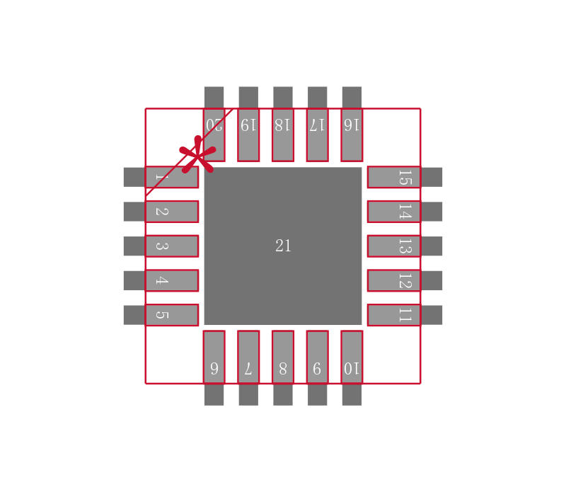 ADF4001BCP-REEL7封装焊盘图