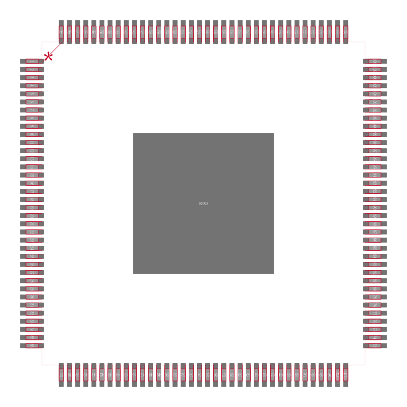 ADSP-21366BSWZ-1AA封装焊盘图