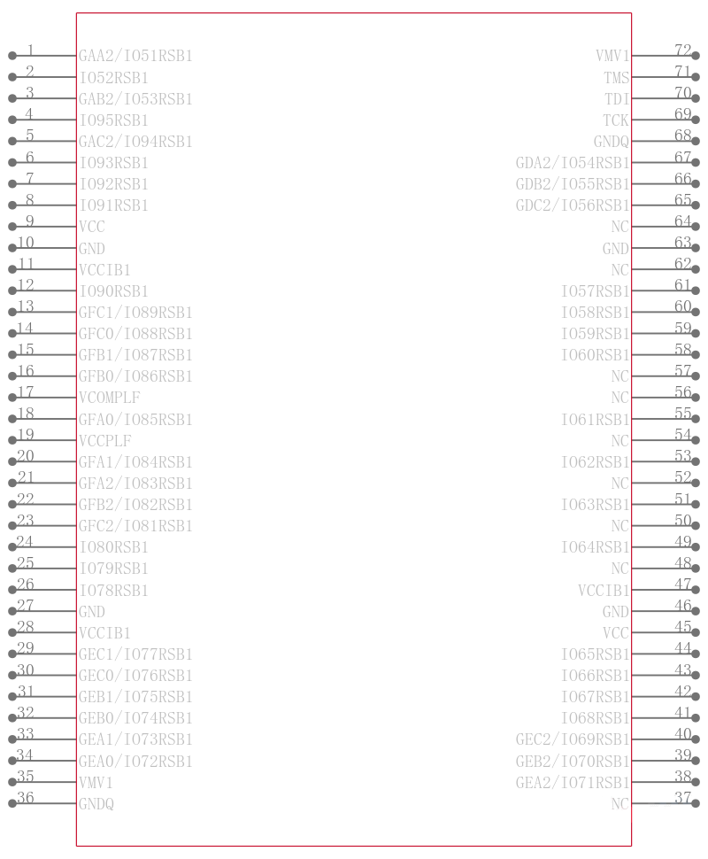 A3P125-TQG144引脚图