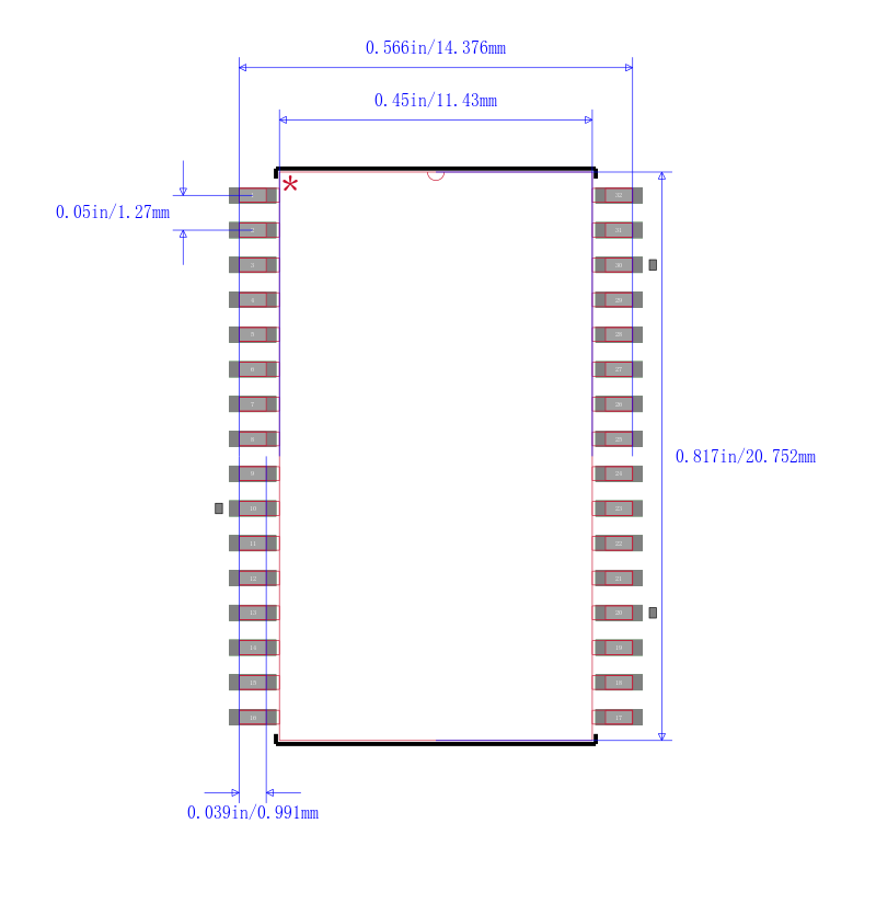 CY62138FV30LL-45SXI封装图