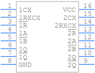 CD74HC4538EE4引脚图