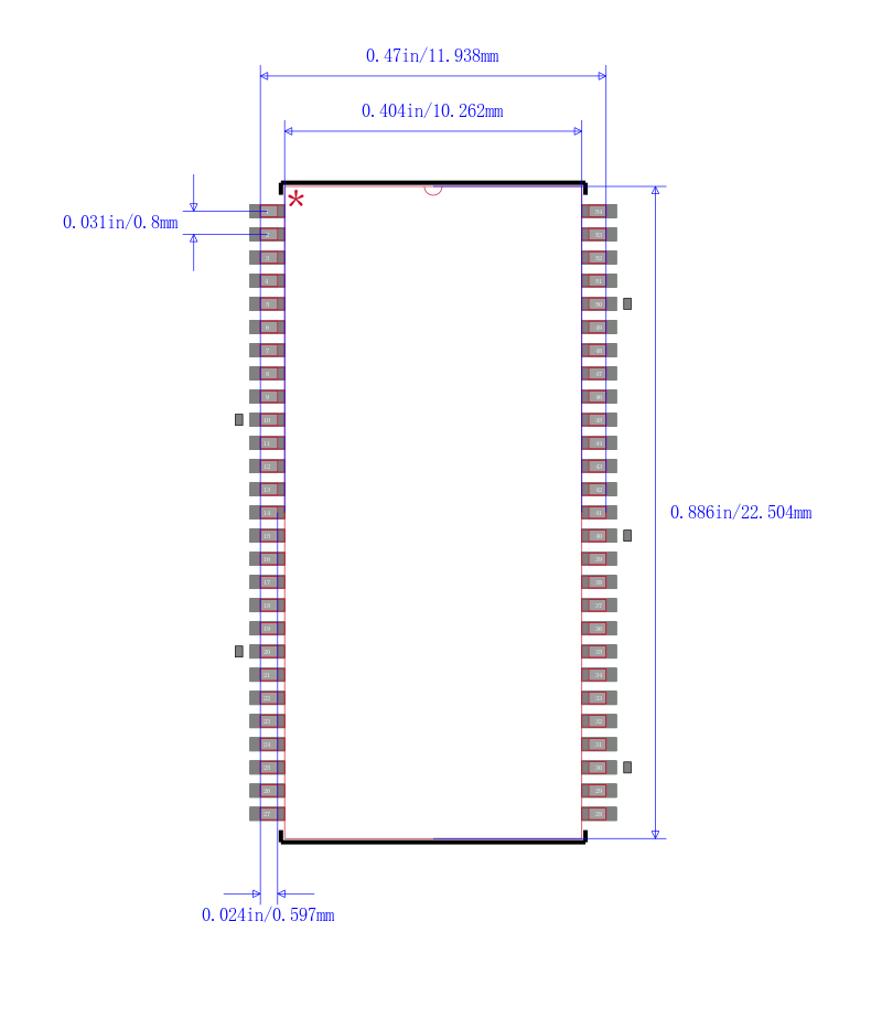 CY14B108N-ZSP45XIT封装图