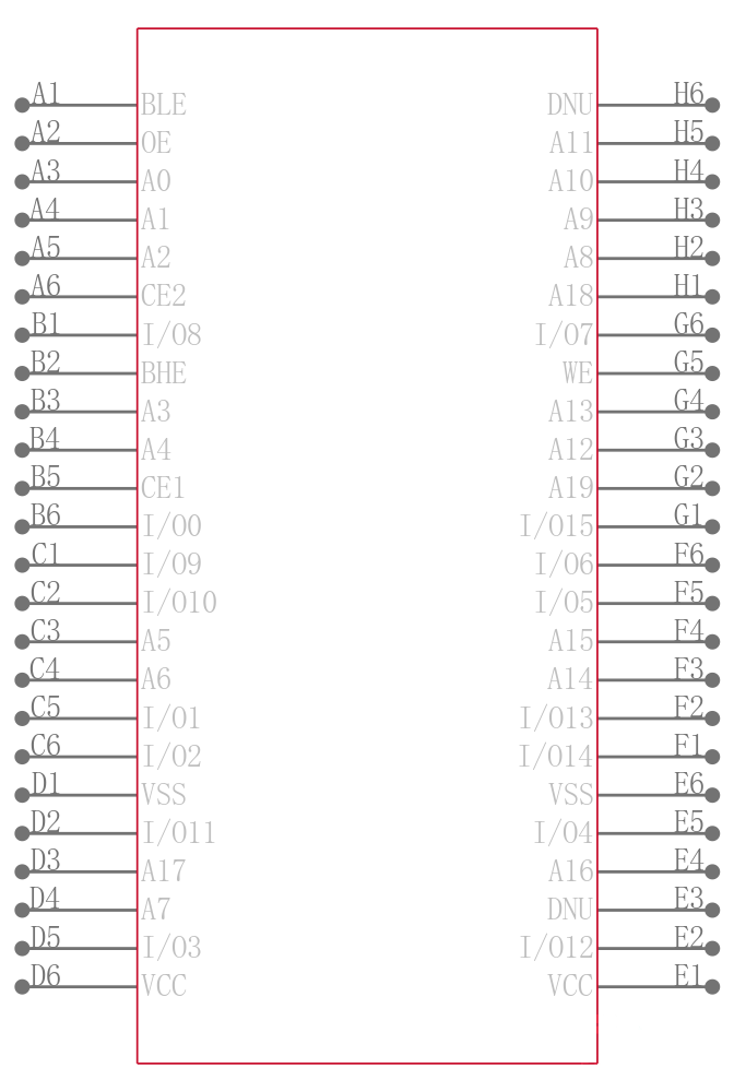CY62167DV30LL-55BVXIT引脚图